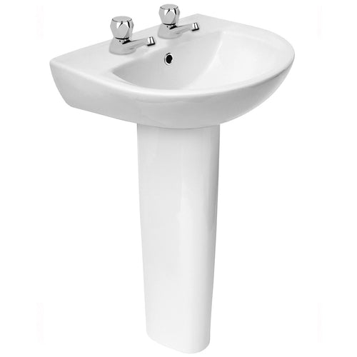 President Basin 2TH & Full Pedestal - 435 x 500mm