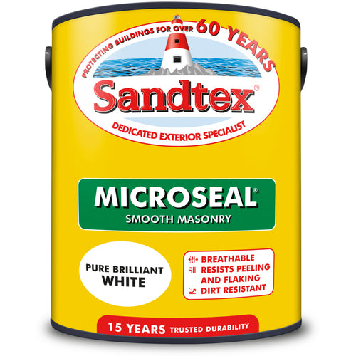 Sandtex Microseal Smooth Masonry Brilliant White 5L