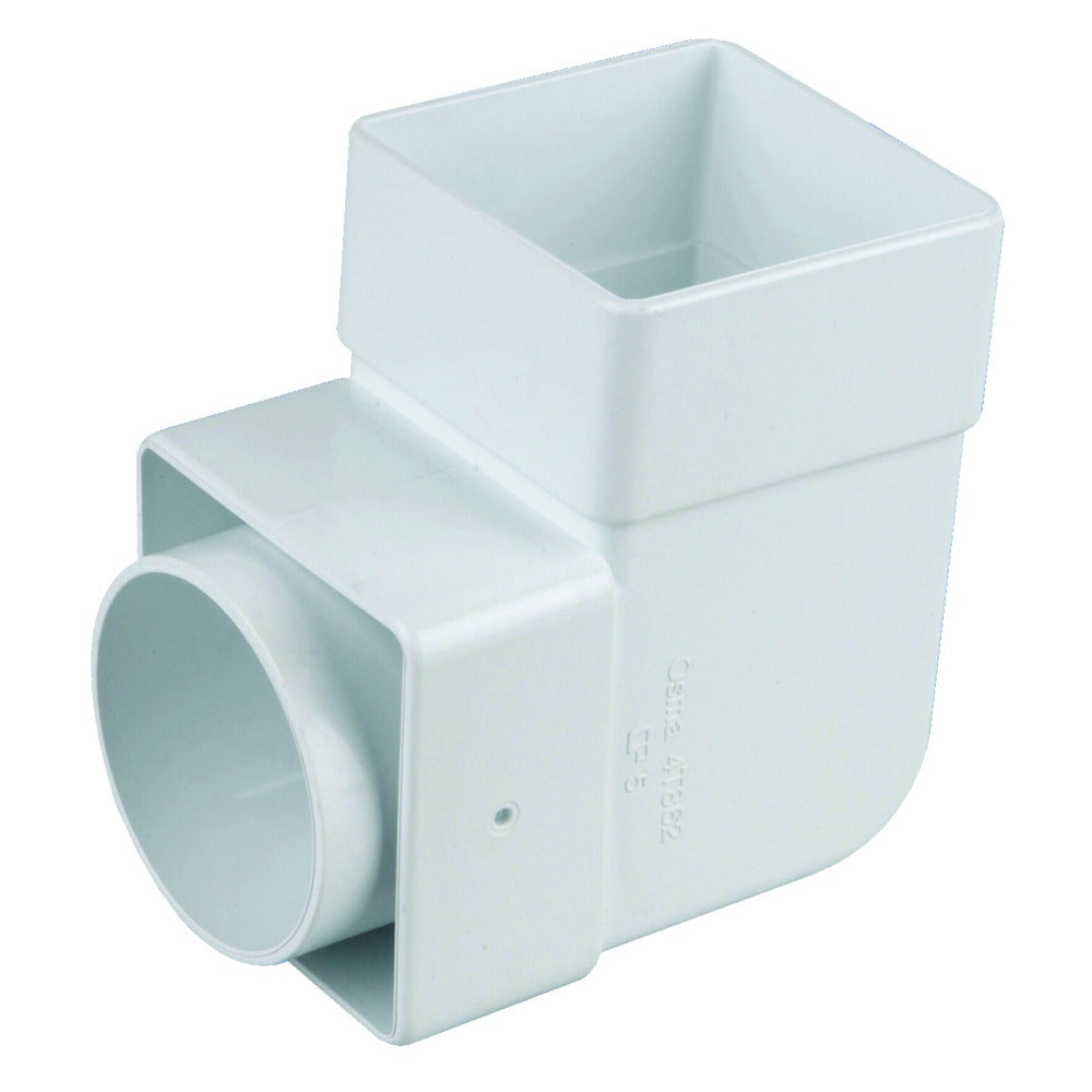 Rainwater SquareLine OsRSq PVC-U Bend 90° White 61mm