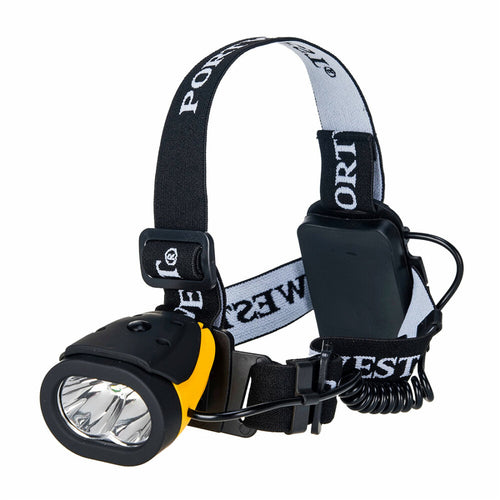 Portwest - Dual Power Head Light - Yellow/Black