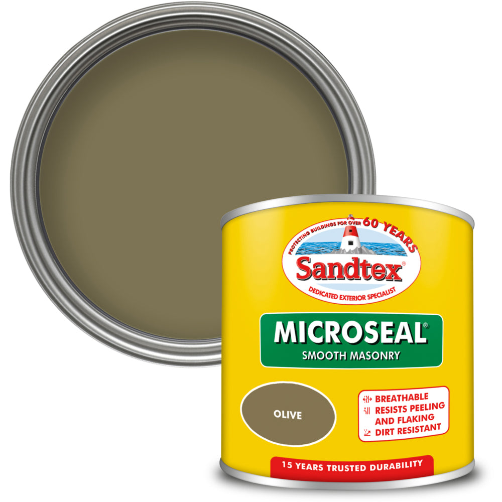 Sandtex Microseal Smooth Masonry Olive 150ml