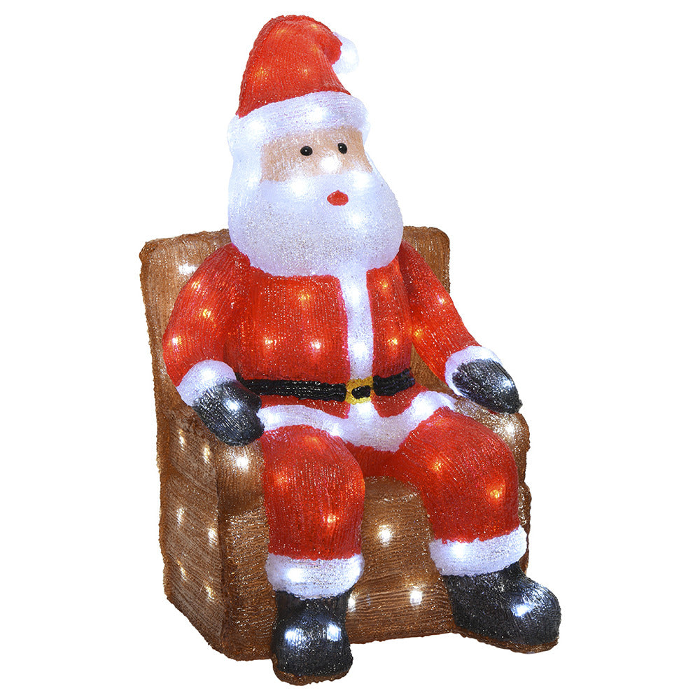 LED Acrylic Santa - 60cm