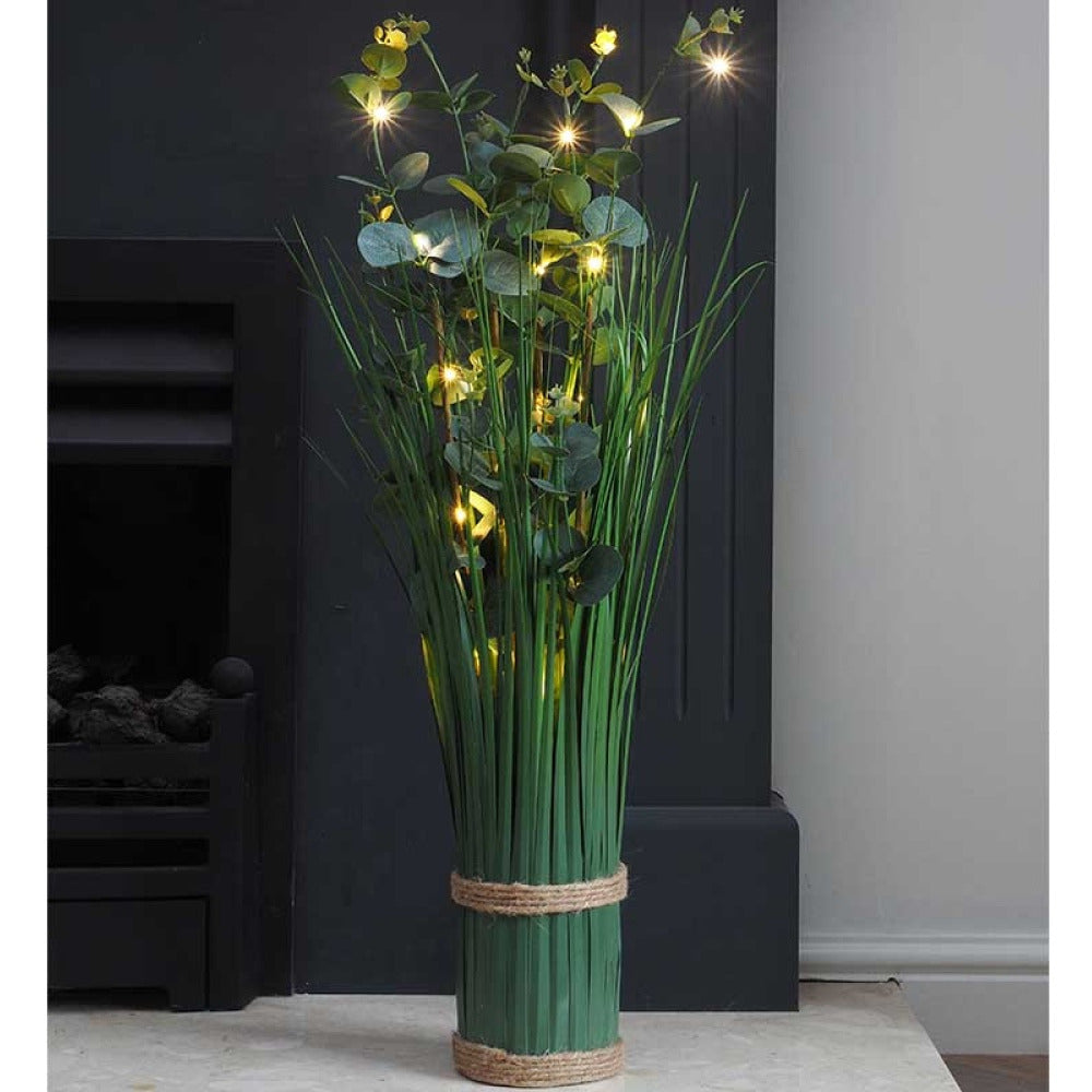 Faux Decor - Faux Bouquet - In-Lit Eucalyptus - Verde