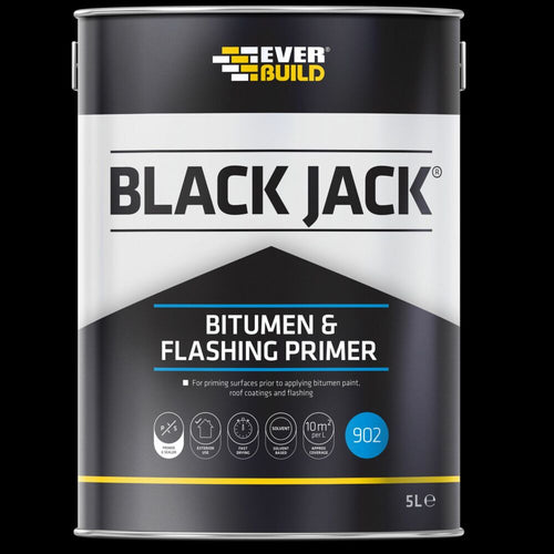 Everbuild Black Jack 902 Bitumen & Flashing Primer - 5l