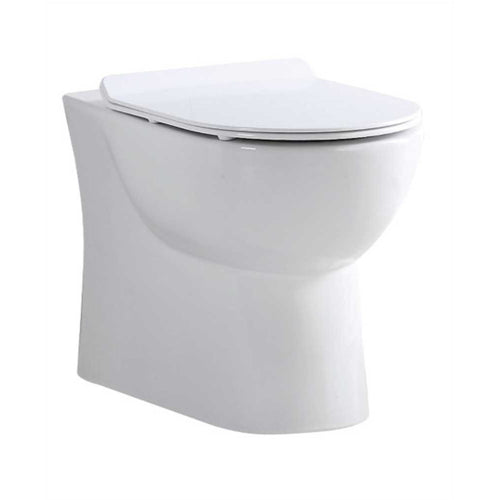 Verona Back To Wall Rimless WC - Slim Soft Close Seat - 510 x 430 x 365mm