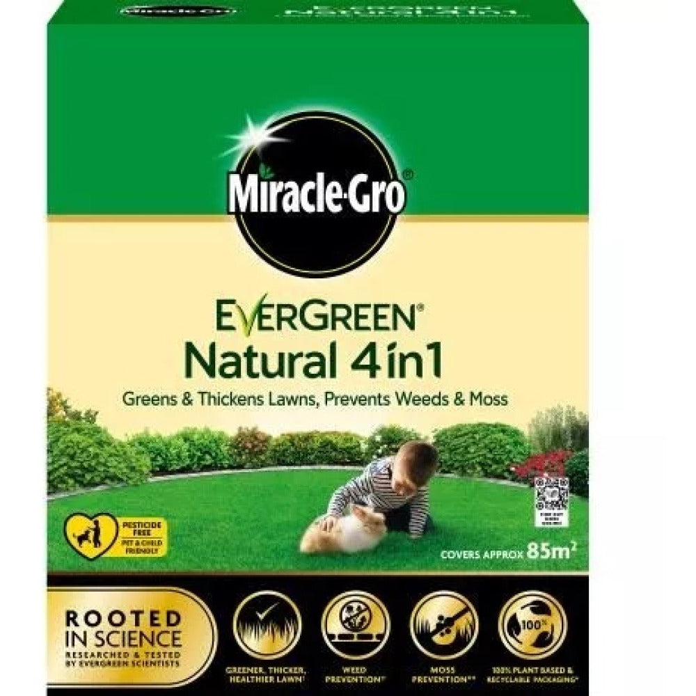 Miracle-Gro Evergreen Natural 4 in 1 lawn care 85m²