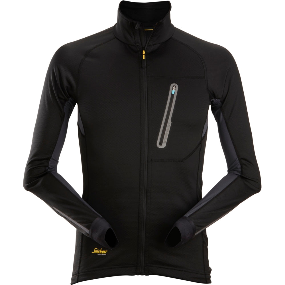 Snickers - LiteWork, Full Zip Midlayer - Black