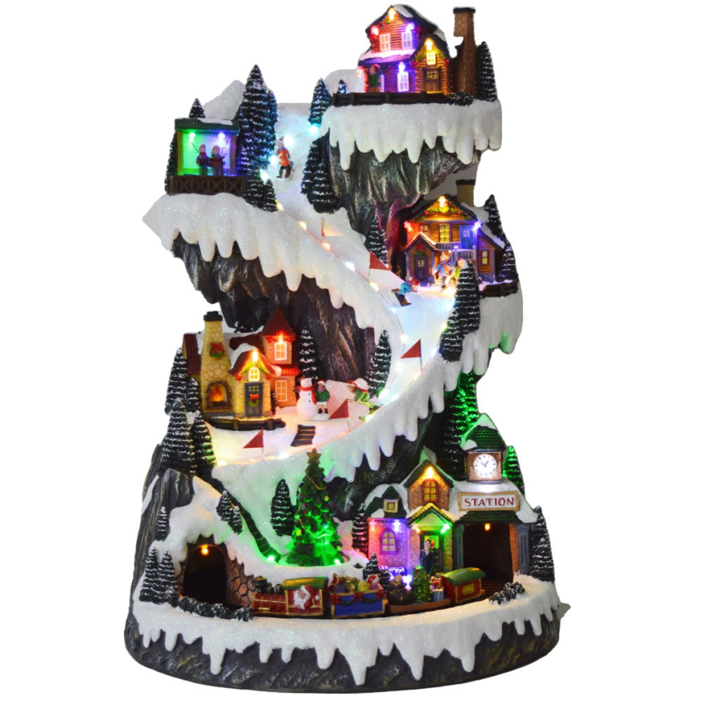 Jingles LED Winter Mountain Scene - 58cm