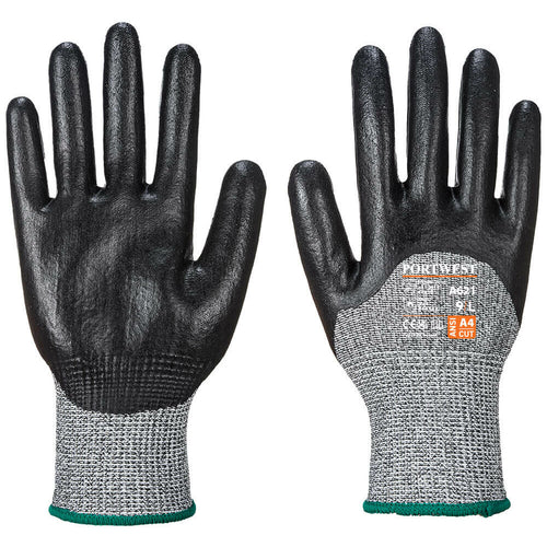 Portwest - Cut 3/4 Nitrile Foam Glove - Black