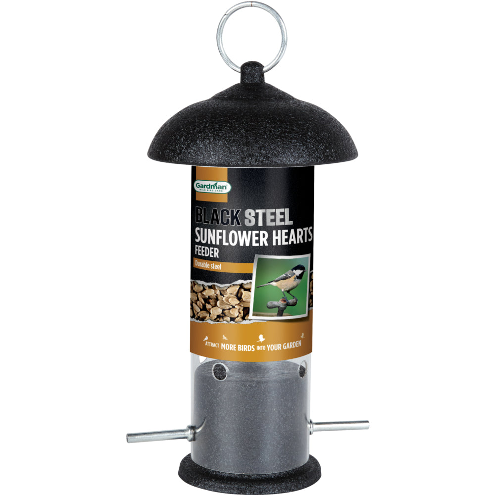 Gardman Black Steel Sunflower Hearts Feeder