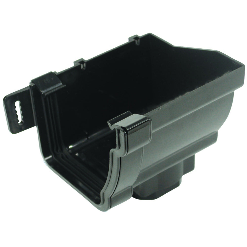 Rainwater StormLine OsRSt PVC-U Stop end Outlet Right Hand Black 111mm