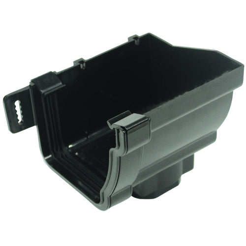 Rainwater StormLine OsRSt PVC-U Stop end Outlet Right Hand Black 111mm