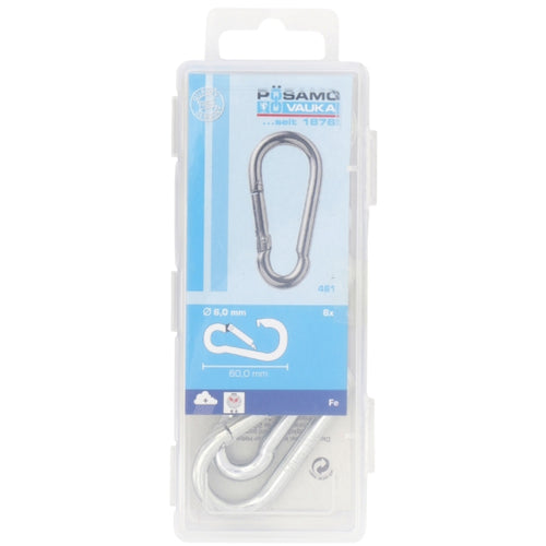 Posamo Snap Hook 4x40 Zinc Plated Pack15