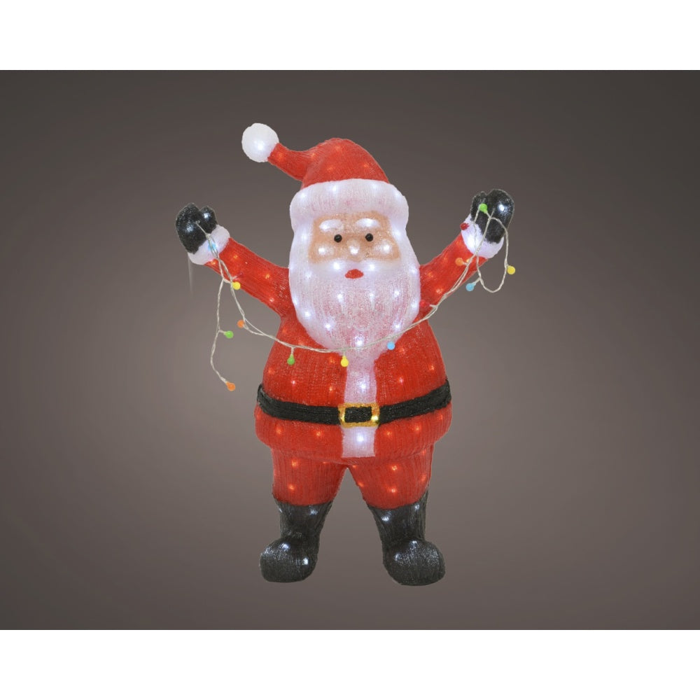 Lumineo LED Acrylic Santa - 88cm