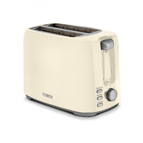 Tower - 2 Slice Toaster Cream