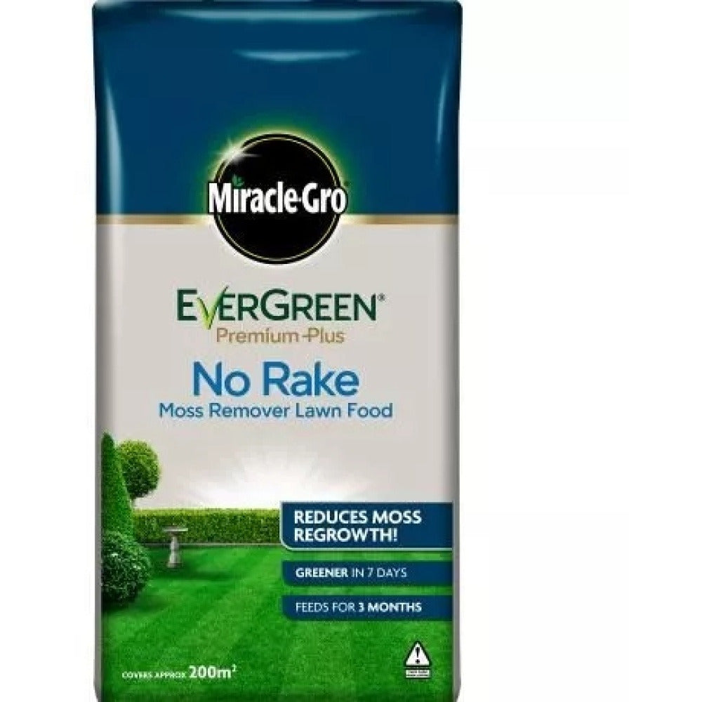 Miracle-Gro Premium Plus No rake moss remover lawn food 200m²