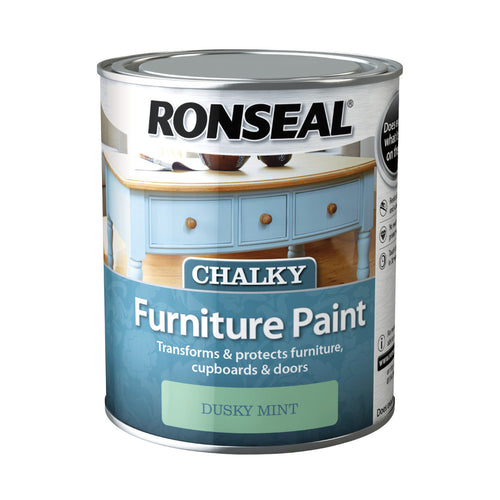 Ronseal Chalky Furniture Paint Dusky Mint 750ml