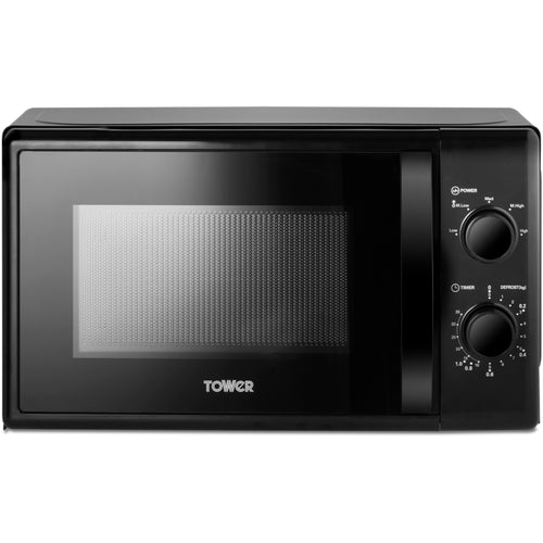 700W 20ltr Manual Microwave (T2403BLK) - Black