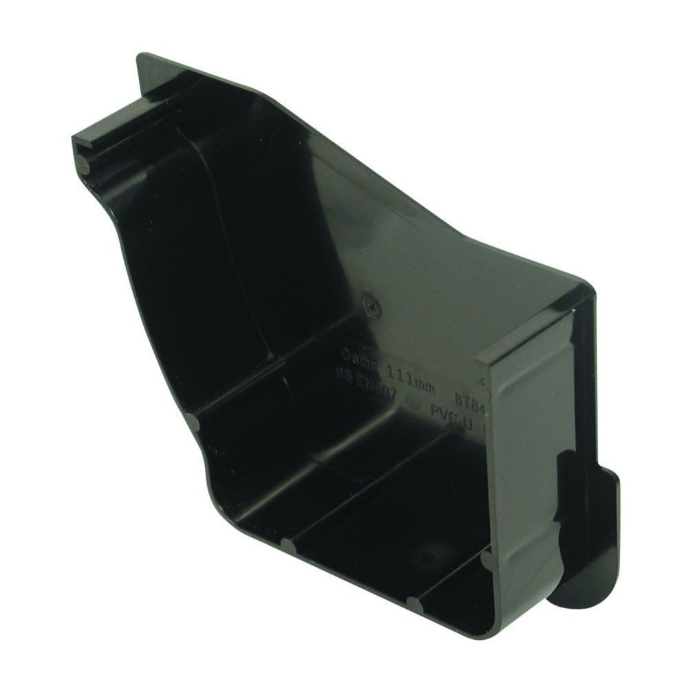 Rainwater StormLine OsRSt PVC-U Internal Stop end Left Hand Black 111mm