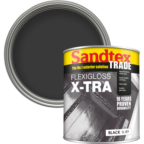 Sandtex Trade Flexigloss X-Tra Black 1L