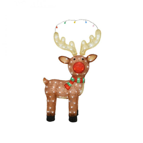 Kaemingk B.V - LED Acrylic Reindeer - 85cm - Multi-Coloured