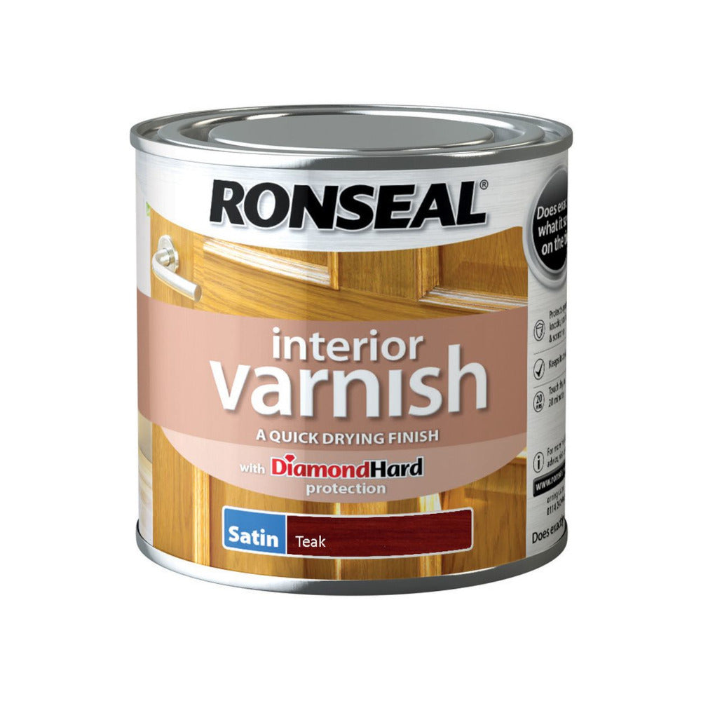 Ronseal Interior Varnish Teak Satin 250ml