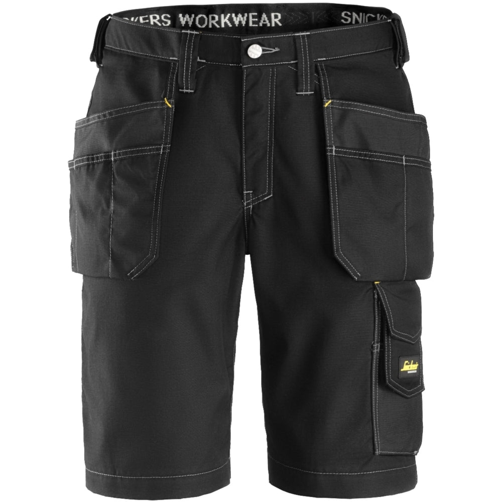 Snickers - Craftsmen Shorts Holster Pockets, Rip-Stop - Black\\Black