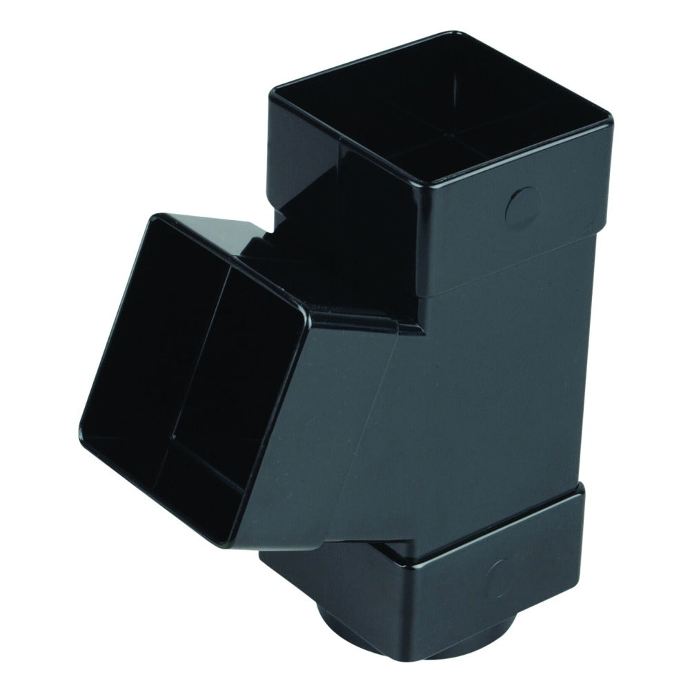 Rainwater SquareLine OsRSq PVC-U Branch 67.5° Black 61mm