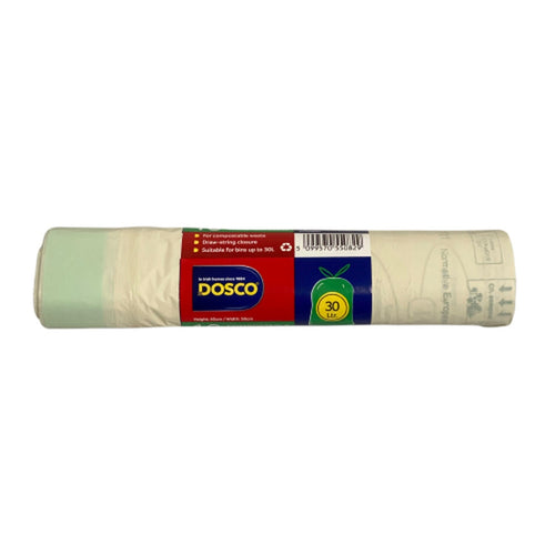 Dosco - 30L green Draw String Bio Bags