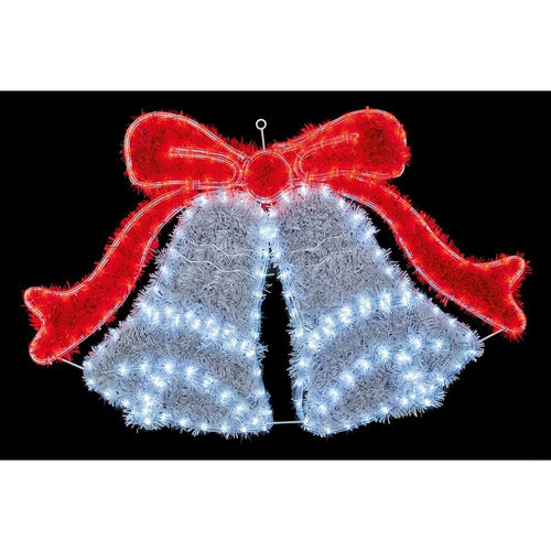 Premier - LED Double Bell Rope - 100cm x 70cm - Red, White