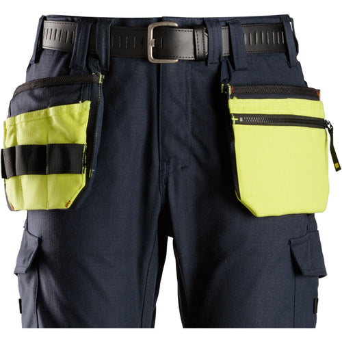 Snickers - ProtecWork, Multi Function Holster Pockets - High Visibility Yellow - Navy