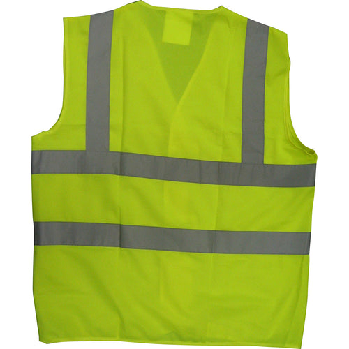 YOKO - Hi-Vis 2 Bar Vest Yellow Medium