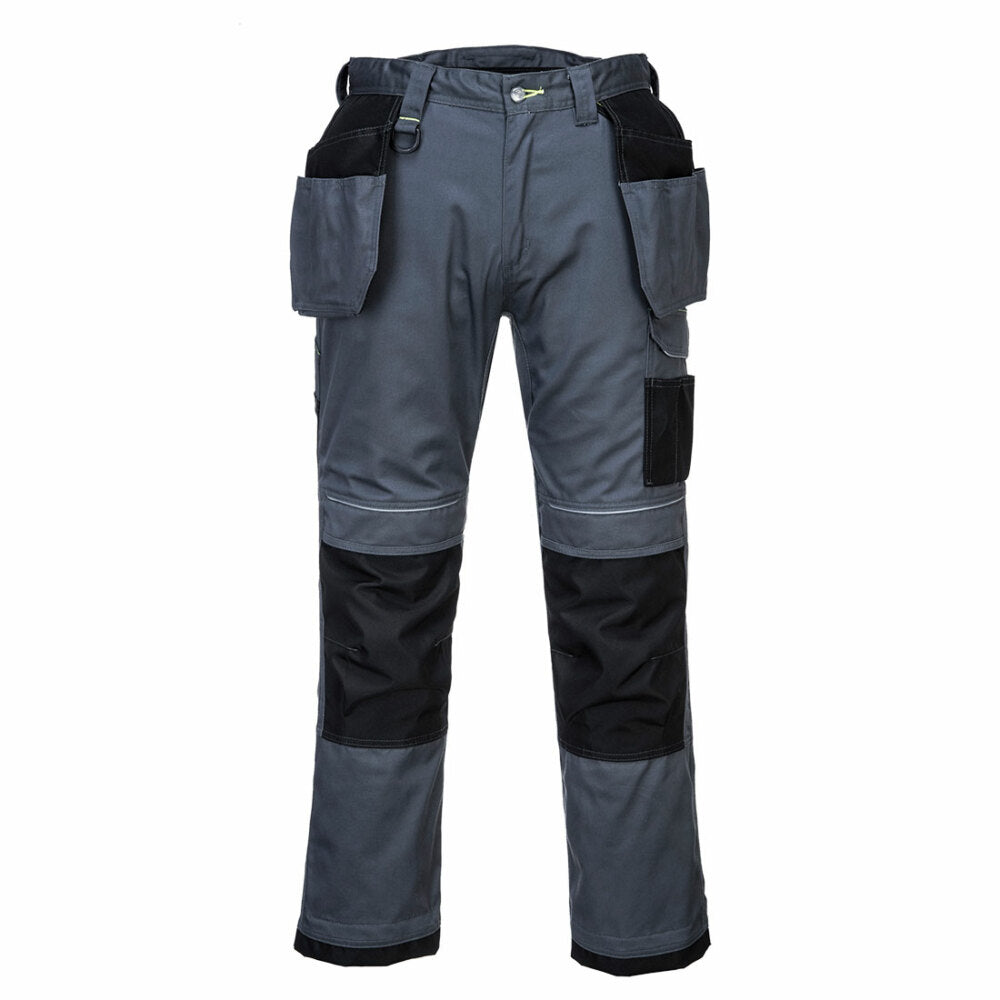 Portwest - PW3 Holster Work Trouser - Zoom Grey/Black Short