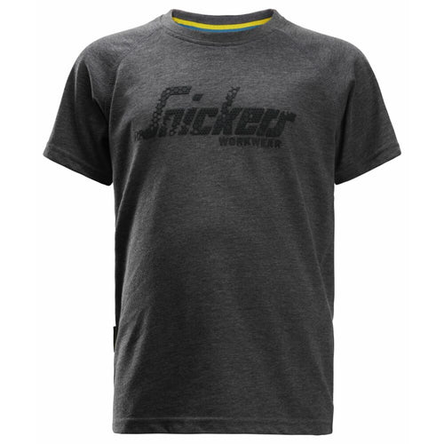 Snickers - Junior Logo T-Shirt - Dark Blue Melange