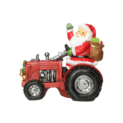 Jingles - Santa on Tractor  - 29.5cm