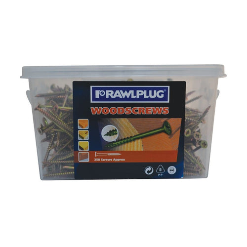 Rawlplug R-QCP Chipboard Screw 4.0 x 60 [Tub of 650]