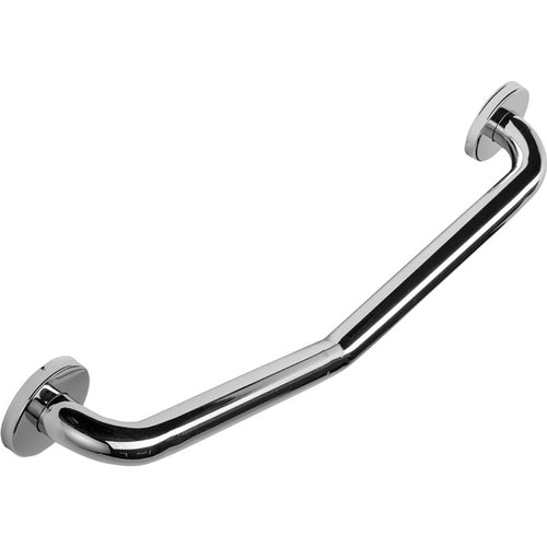 Croydex Stainless Steel Angled Grab Bar - Chrome