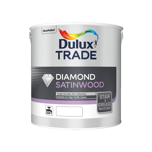 Dulux Trade Diamond Satinwood Pure Brilliant White 2.5L