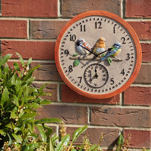 Outside In - BirdWood Wall Clock