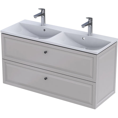 Chatsworth 120cm 2 Drawer Vanity Unit - Sand Matt