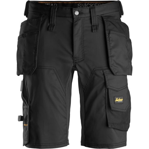 Snickers - AllroundWork, Stretch Shorts Holster Pockets - Black\\Black