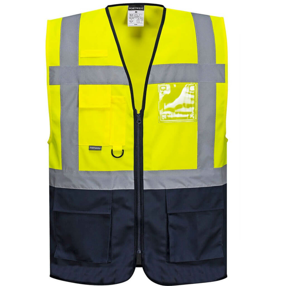 Portwest  - Warsaw Executive Vest - Yellow/Navy