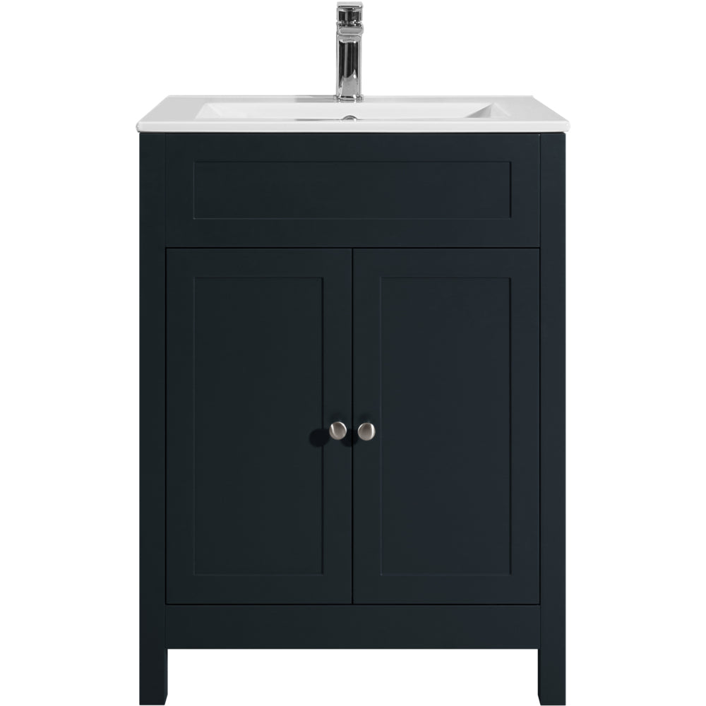 Turin Shadow Grey Vanity Unit - 600mm