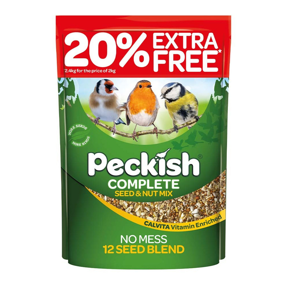 Peckish Complete Seed & Nut Bird Food 2kg + 20% Extra Free