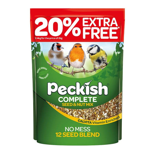 Peckish Complete Seed & Nut Bird Food 2kg + 20% Extra Free