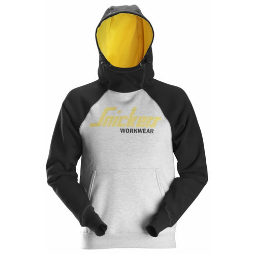Snickers - Logo Hoodie - Grey Melange\\Black