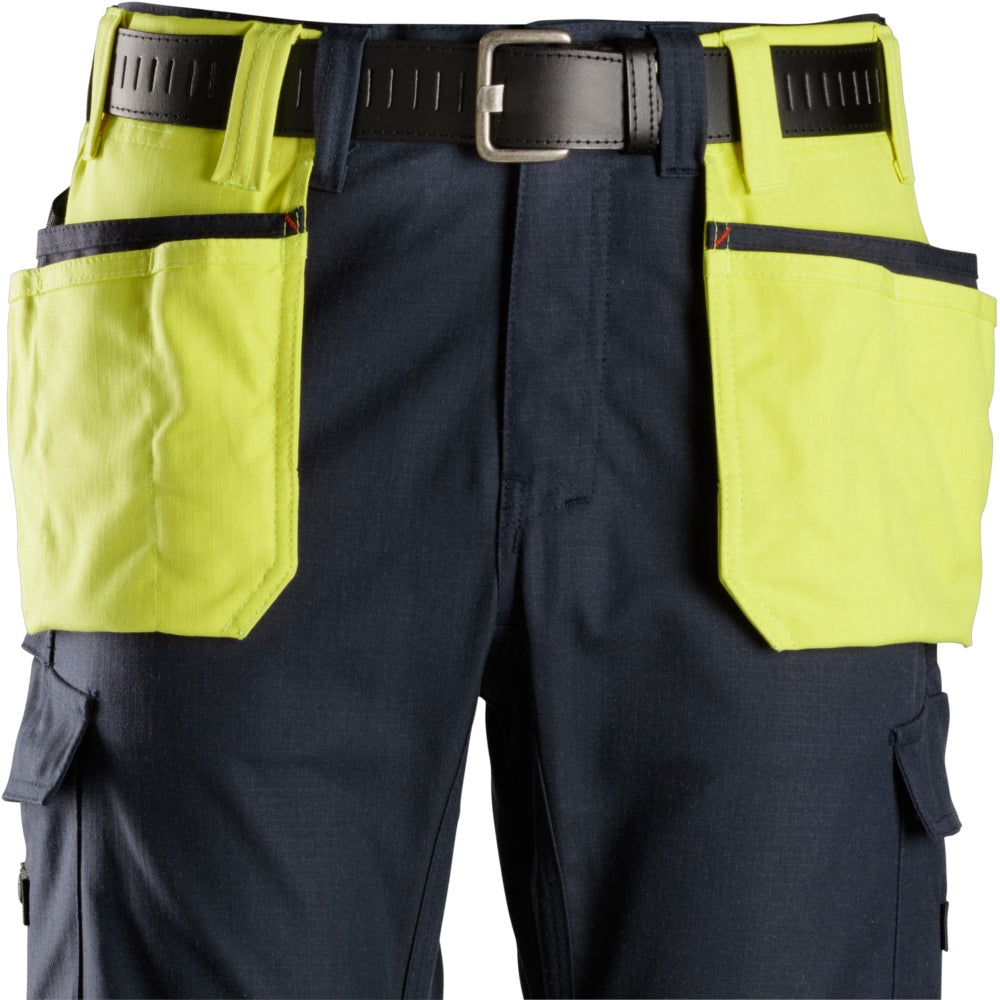 Snickers - ProtecWork, Holster Pockets - High Visibility Yellow - Navy