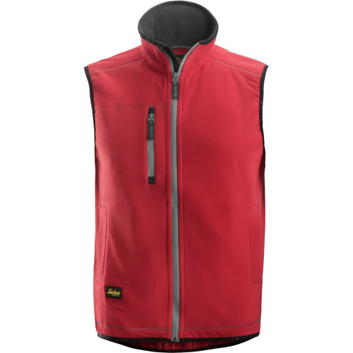 Snickers - A.I.S. Fleece Vest - Chili red