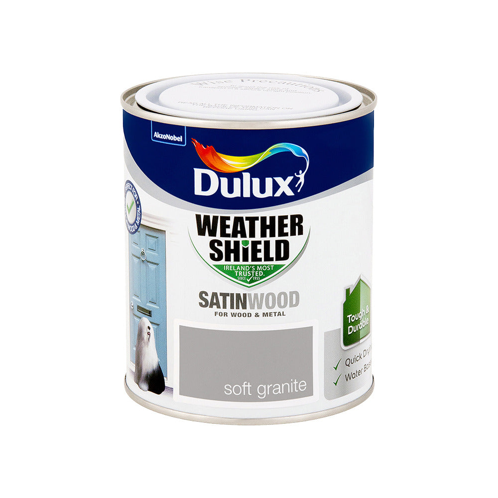 Dulux Weathershield Exterior satin Soft Granite 750ml