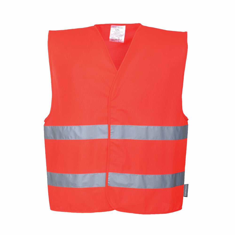 Portwest  - Hi-Vis Two Band Vest - Red